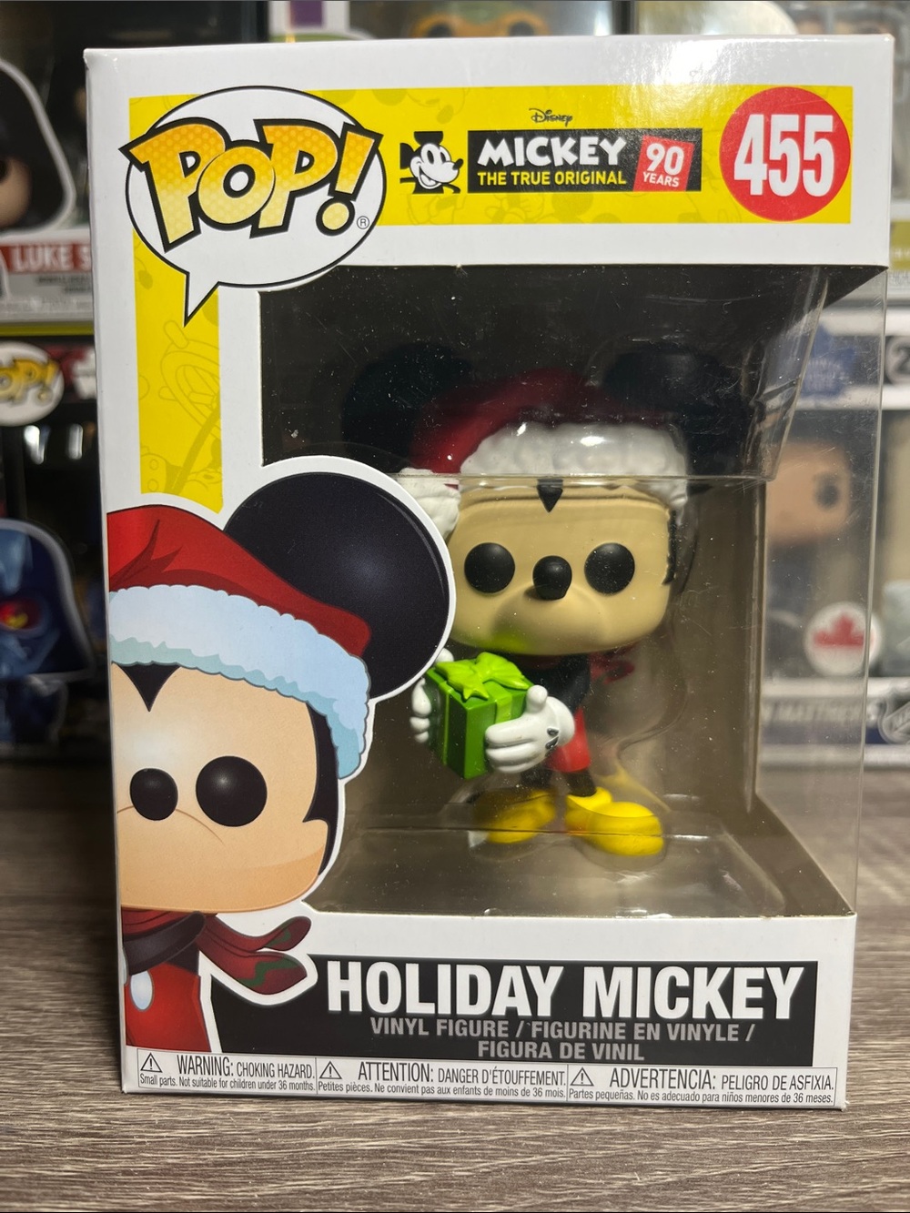 Funko Pop! Holiday Mickey Vinyl Figure - Red Hat, Green Gift, Yellow Shoes